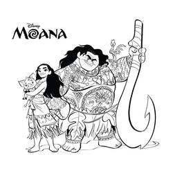 Dibujo para colorear: Moana (Películas de Animación) #181343 - Dibujos para Colorear e Imprimir Gratis