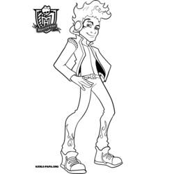 Dibujo para colorear: Monster High (Películas de animación) #24887 - Dibujos para Colorear e Imprimir Gratis