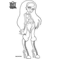 Dibujo para colorear: Monster High (Películas de animación) #24969 - Dibujos para Colorear e Imprimir Gratis