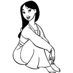 Dibujo para colorear: Mulan (Películas de animación) #133629 - Dibujos para Colorear e Imprimir Gratis