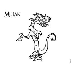 Dibujo para colorear: Mulan (Películas de animación) #133667 - Dibujos para Colorear e Imprimir Gratis