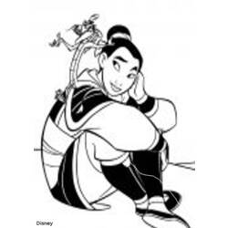 Dibujo para colorear: Mulan (Películas de animación) #133676 - Dibujos para Colorear e Imprimir Gratis