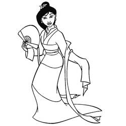 Dibujo Mulan (Películas de Animación) #182197 para imprimir y colorear
