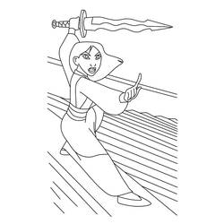 Dibujo Mulan (Películas de Animación) #182203 para imprimir y colorear