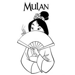 Dibujo Mulan (Películas de Animación) #182231 para imprimir y colorear