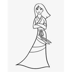 Dibujo Mulan (Películas de Animación) #182234 para imprimir y colorear