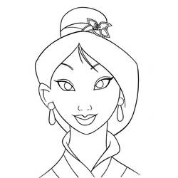 Dibujo Mulan (Películas de Animación) #182242 para imprimir y colorear