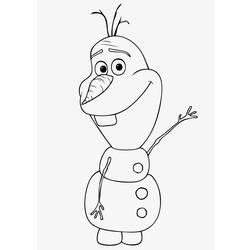 Dibujo para colorear: Olaf (Películas de animación) #170200 - Dibujos para Colorear e Imprimir Gratis