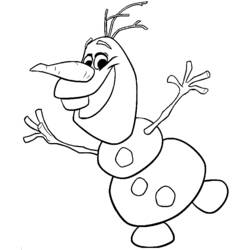 Dibujo para colorear: Olaf (Películas de animación) #170217 - Dibujos para Colorear e Imprimir Gratis