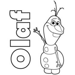 Dibujo para colorear: Olaf (Películas de animación) #170220 - Dibujos para Colorear e Imprimir Gratis