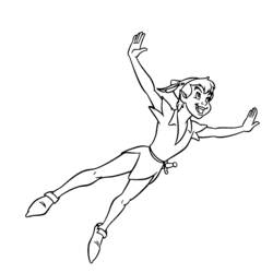 Dibujo para colorear: Peter Pan (Películas de animación) #128824 - Dibujos para Colorear e Imprimir Gratis