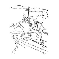 Dibujo para colorear: Peter Pan (Películas de animación) #128836 - Dibujos para Colorear y Pintar