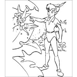 Dibujo para colorear: Peter Pan (Películas de animación) #128865 - Dibujos para Colorear e Imprimir Gratis