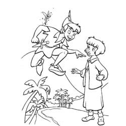 Dibujo para colorear: Peter Pan (Películas de animación) #128917 - Dibujos para Colorear e Imprimir Gratis