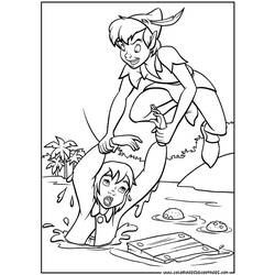 Dibujo para colorear: Peter Pan (Películas de animación) #129004 - Dibujos para Colorear e Imprimir Gratis