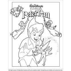 Dibujo para colorear: Peter Pan (Películas de animación) #129007 - Dibujos para Colorear y Pintar