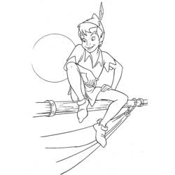 Dibujo para colorear: Peter Pan (Películas de animación) #129024 - Dibujos para Colorear y Pintar