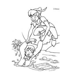 Dibujo para colorear: Peter Pan (Películas de animación) #129047 - Dibujos para Colorear e Imprimir Gratis