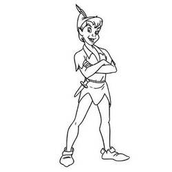 Dibujo para colorear: Peter Pan (Películas de animación) #129052 - Dibujos para Colorear y Pintar