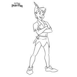 Dibujo para colorear: Peter Pan (Películas de animación) #129080 - Dibujos para Colorear e Imprimir Gratis