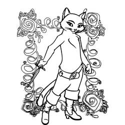 Dibujo para colorear: Puss in Boots (Películas de animación) #170614 - Dibujos para Colorear e Imprimir Gratis