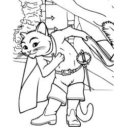Dibujo para colorear: Puss in Boots (Películas de animación) #170615 - Dibujos para Colorear e Imprimir Gratis