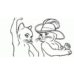 Dibujo para colorear: Puss in Boots (Películas de animación) #170651 - Dibujos para Colorear e Imprimir Gratis