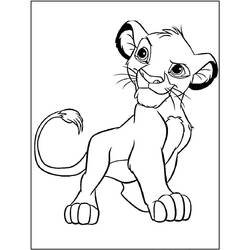 Dibujo para colorear: Simba (Películas de animación) #169992 - Dibujos para Colorear e Imprimir Gratis