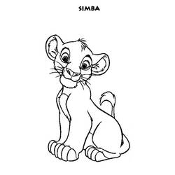 Dibujo para colorear: Simba (Películas de animación) #169997 - Dibujos para Colorear e Imprimir Gratis