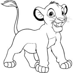 Dibujo para colorear: Simba (Películas de animación) #169999 - Dibujos para Colorear e Imprimir Gratis
