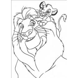 Dibujo para colorear: Simba (Películas de animación) #170002 - Dibujos para Colorear e Imprimir Gratis
