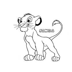 Dibujo para colorear: Simba (Películas de animación) #170003 - Dibujos para Colorear e Imprimir Gratis