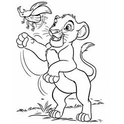 Dibujo para colorear: Simba (Películas de animación) #170007 - Dibujos para Colorear e Imprimir Gratis