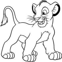 Dibujo para colorear: Simba (Películas de animación) #170013 - Dibujos para Colorear e Imprimir Gratis