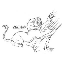 Dibujo para colorear: Simba (Películas de animación) #170016 - Dibujos para Colorear e Imprimir Gratis
