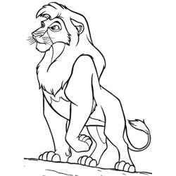 Dibujo para colorear: Simba (Películas de animación) #170025 - Dibujos para Colorear e Imprimir Gratis