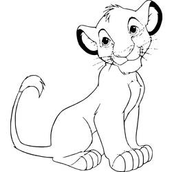 Dibujo para colorear: Simba (Películas de animación) #170026 - Dibujos para Colorear e Imprimir Gratis
