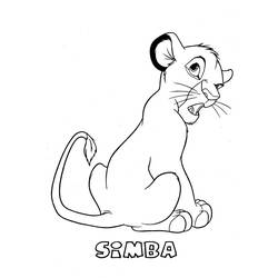 Dibujo para colorear: Simba (Películas de animación) #170027 - Dibujos para Colorear e Imprimir Gratis