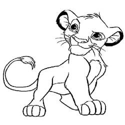 Dibujo para colorear: Simba (Películas de animación) #170032 - Dibujos para Colorear e Imprimir Gratis