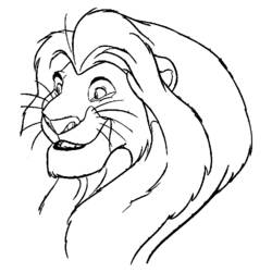 Dibujo para colorear: Simba (Películas de animación) #170038 - Dibujos para Colorear e Imprimir Gratis