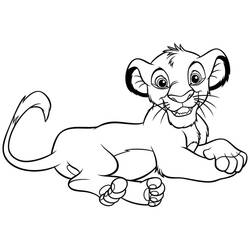 Dibujo Simba (Películas de Animación) #202494 para imprimir y colorear