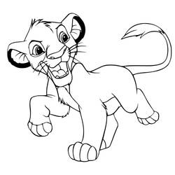Dibujo Simba (Películas de Animación) #202500 para imprimir y colorear