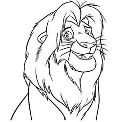 Dibujo Simba (Películas de Animación) #202504 para imprimir y colorear