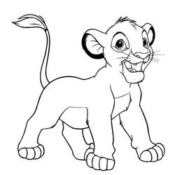 Dibujo Simba (Películas de Animación) #202510 para imprimir y colorear