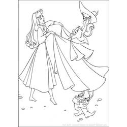 Dibujo para colorear: Sleeping Beauty (Películas de animación) #130786 - Dibujos para Colorear e Imprimir Gratis