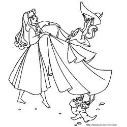 Dibujo para colorear: Sleeping Beauty (Películas de animación) #130799 - Dibujos para Colorear e Imprimir Gratis