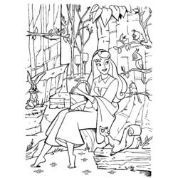 Dibujo para colorear: Sleeping Beauty (Películas de animación) #130836 - Dibujos para Colorear e Imprimir Gratis