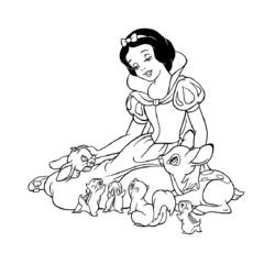 Dibujo para colorear: Snow White and the Seven Dwarfs (Películas de animación) #133895 - Dibujos para Colorear e Imprimir Gratis