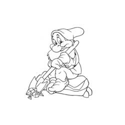 Dibujo para colorear: Snow White and the Seven Dwarfs (Películas de animación) #133912 - Dibujos para Colorear e Imprimir Gratis