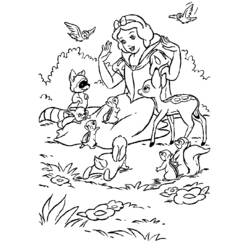 Dibujo para colorear: Snow White and the Seven Dwarfs (Películas de animación) #133940 - Dibujos para Colorear e Imprimir Gratis
